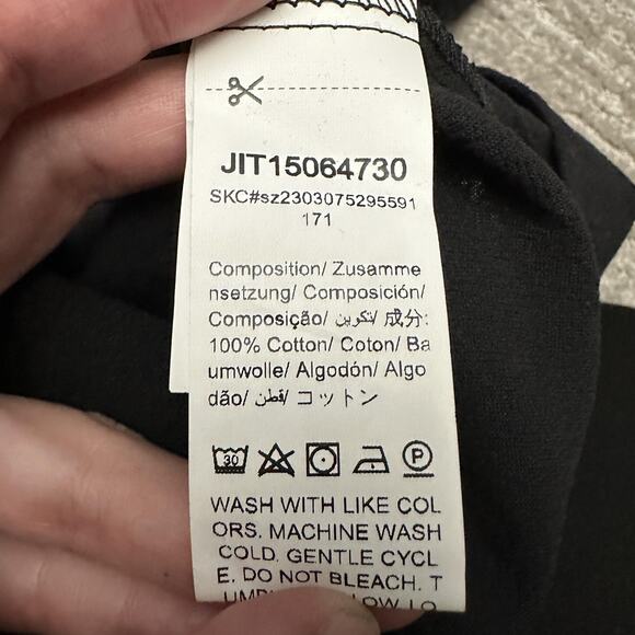 Shein Shirt Womens 4XL Black Button Front Short Sleeve Cotton Top Plus Tunic - Picture 8 of 11